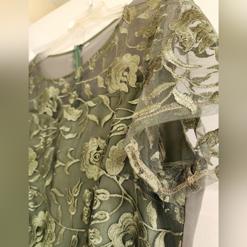 Wedding,Party, Mother Bride/Groom High/low gown. 12/14 Sage green. Comfortable.